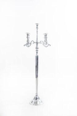 Srebrne kandelabry, świeczniki