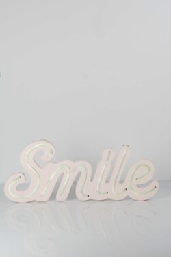 Smile - napis ledowy