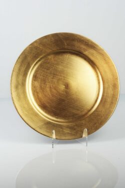Złote podtalerze 33 cm