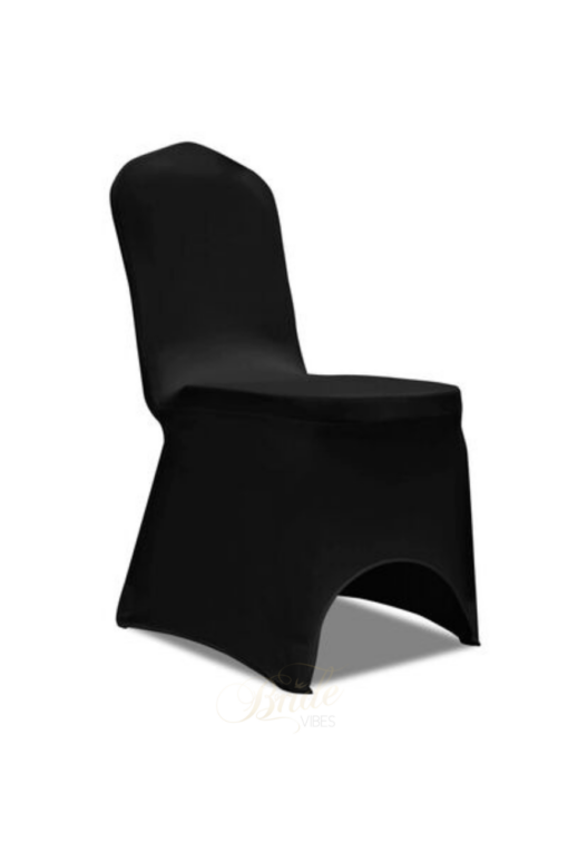 czarne pokrowce na krzesła elastyczne