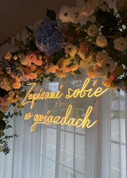 Napis LED Zapisani sobie w gwiazdach